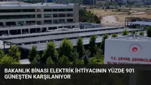 Bakanlık Binası Elektrik İhtiyacının Yüzde 90'ı Güneşten Karşılanıyor