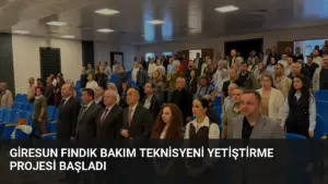 Giresun Fındık Bakım Teknisyeni Yetiştirme Projesi Başladı