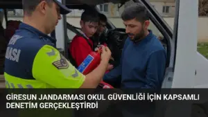 Giresun Jandarması Okul Güvenliği İçin Kapsamlı Denetim Gerçekleştirdi