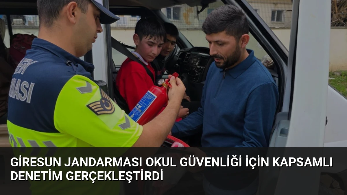 Giresun Jandarması Okul Güvenliği İçin Kapsamlı Denetim Gerçekleştirdi
