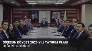 Giresun KÖYDES 2026 Yılı Yatırım Planı Değerlendirildi