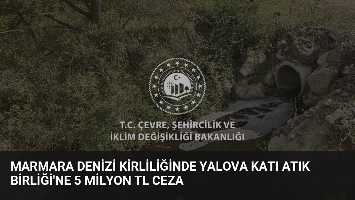 Marmara Denizi Kirliliğinde Yalova Katı Atık Birliği’ne 5 Milyon TL Ceza