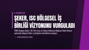 Şeker, ISC Bölgesel İş Birliği Vizyonunu Vurguladı