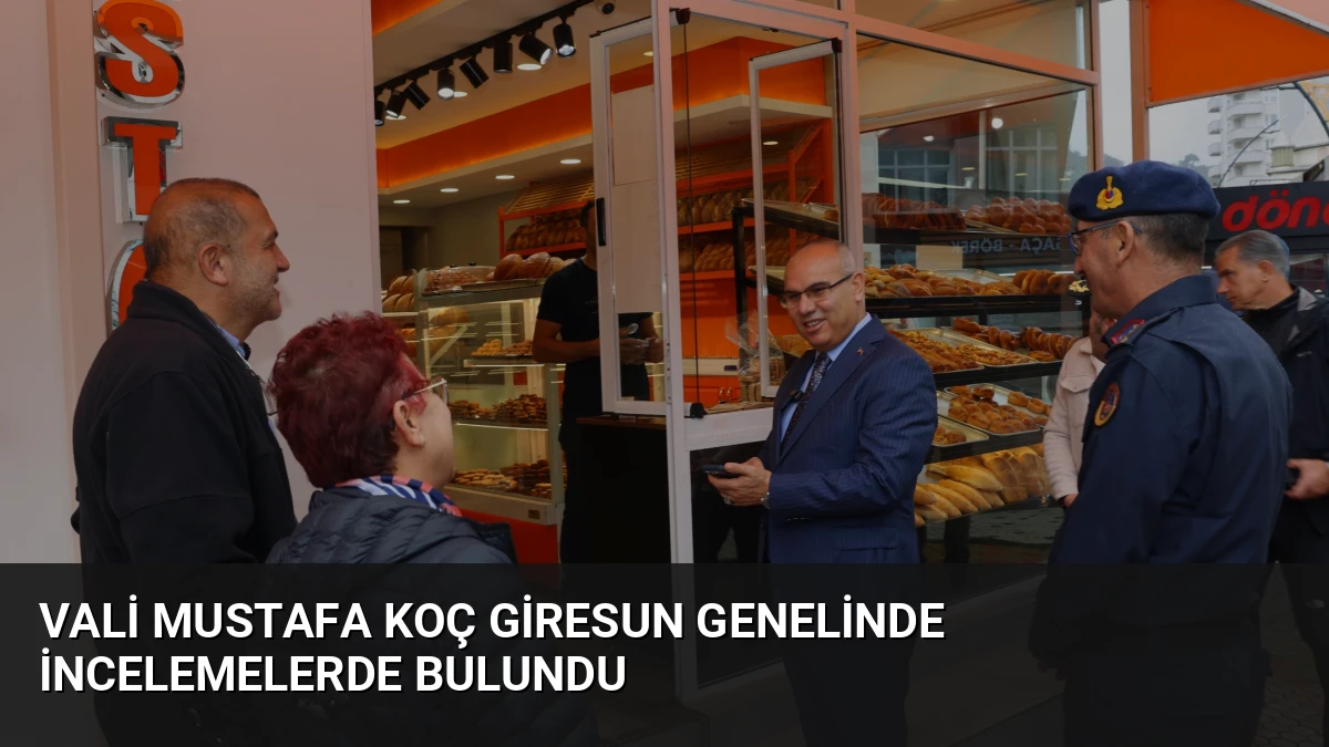 Vali Mustafa Koç Giresun genelinde incelemelerde bulundu