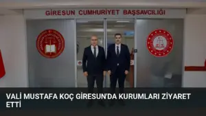Vali Mustafa Koç Giresun’da Kurumları Ziyaret Etti