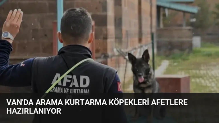 Van'da Arama Kurtarma Köpekleri Afetlere Hazırlanıyor